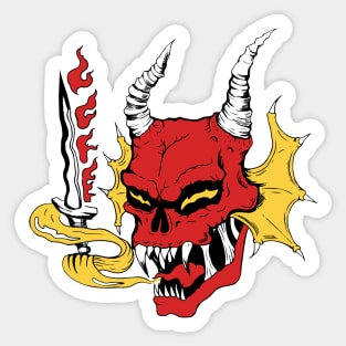 the devil hellfire Sticker